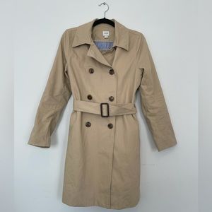 J Crew Camel Trench Coat